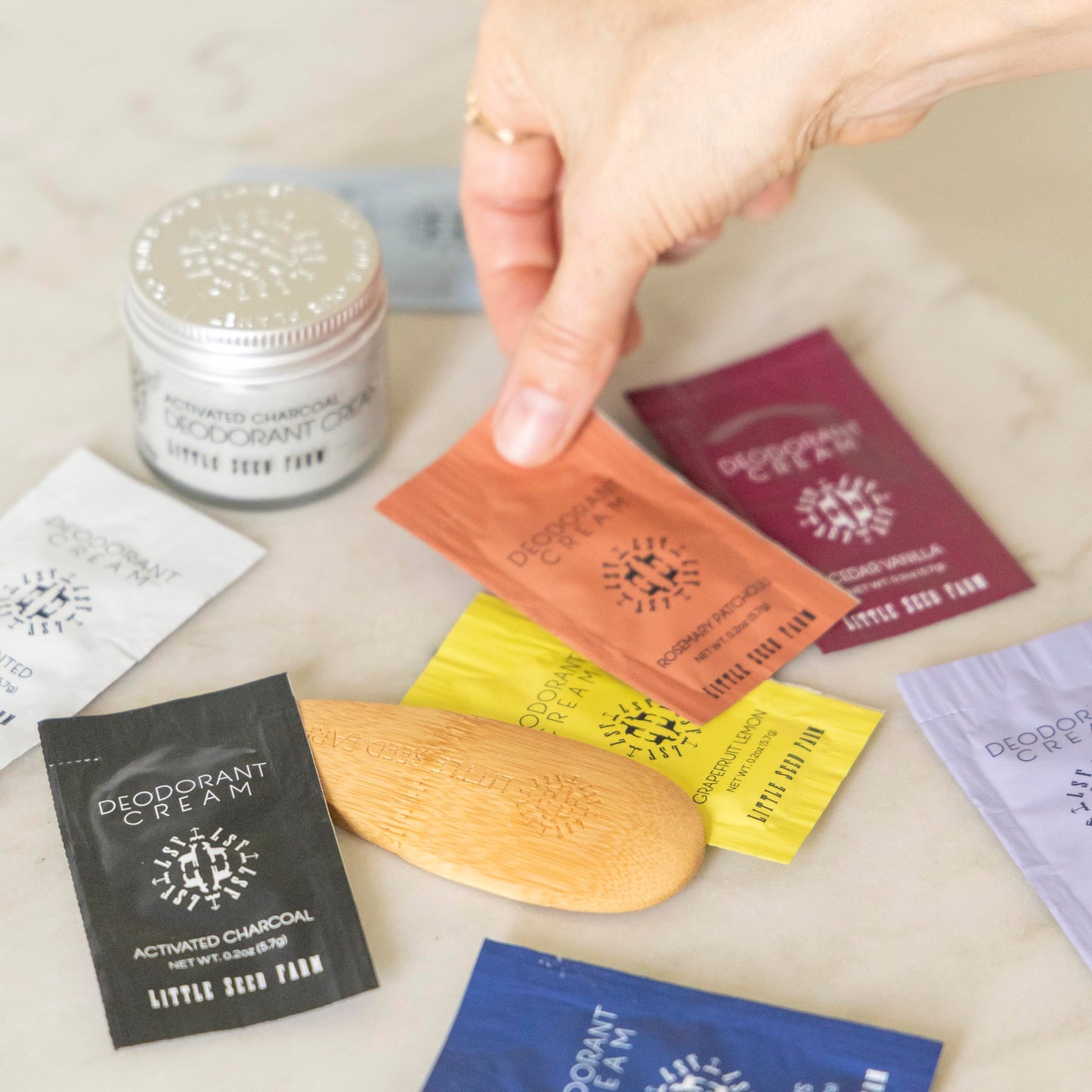 Little Seed Farm - Deodorant Cream Samples, 8 Pack - All Scents Beauty and Personal Care Little Seed Farm