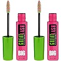 Maybelline Great Lash BIG Washable Mascara, Volumizing, Thickening, Lengthening Mascara, Brownish Black, 2 Count Beauty & Personal Care MAYBELLINE