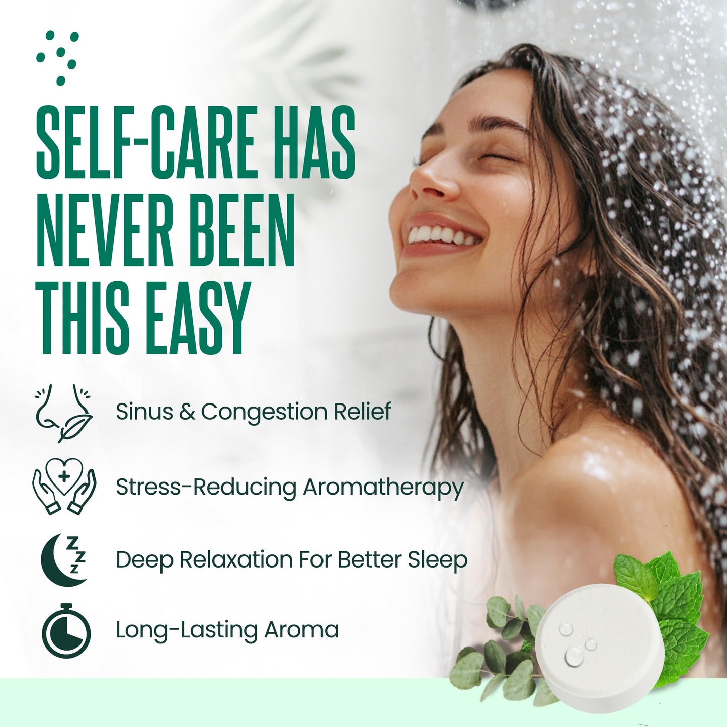 Cleverfy Eucalyptus for Shower Steamers Aromatherapy - Birthday Gifts for Men and Women - for Sinus Relief and Congestion - 18 Tablets Beauty and Personal Care CLEVERFY