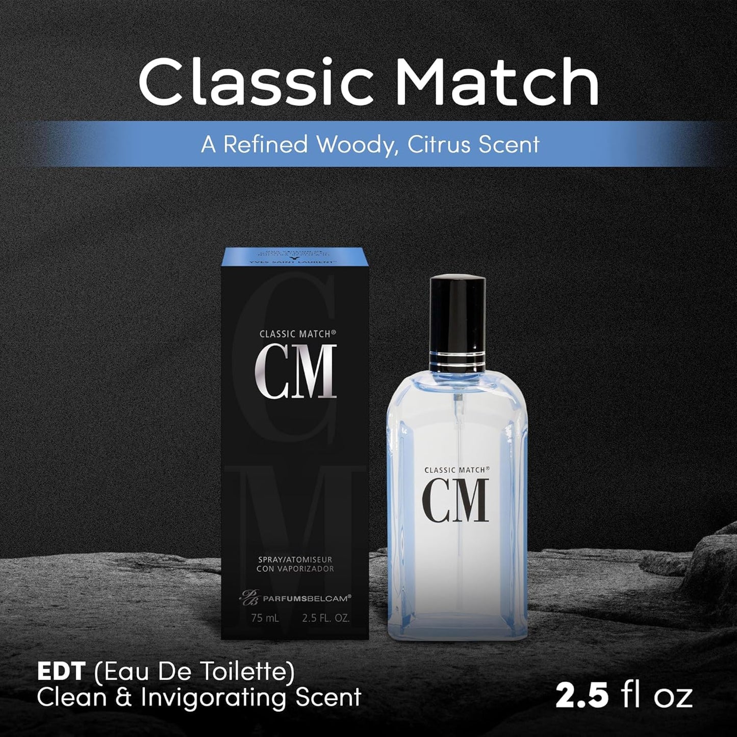 PB ParfumsBelcam Classic Match CM Eau De Toilette Spray, Our Version of Y,2.5 fl.oz Beauty & Personal Care PB ParfumsBelcam