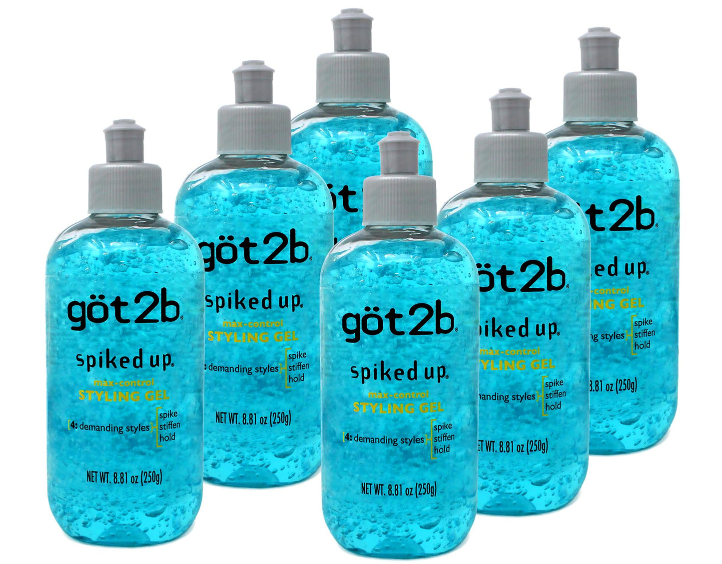 Got 2B Gel Spiked-Up 8.5 Ounce (251ml) (6 Pack) Beauty & Personal Care Got2B