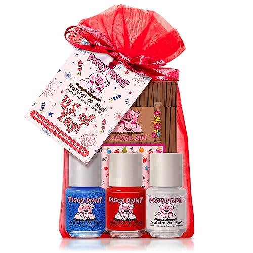 PIGGY PAINT 100% Non-toxic Girls Nail Polish - Safe, Chemical Free Low Odor for Kids, U.S. of YAY! Beauty & Personal Care Piggy Paint