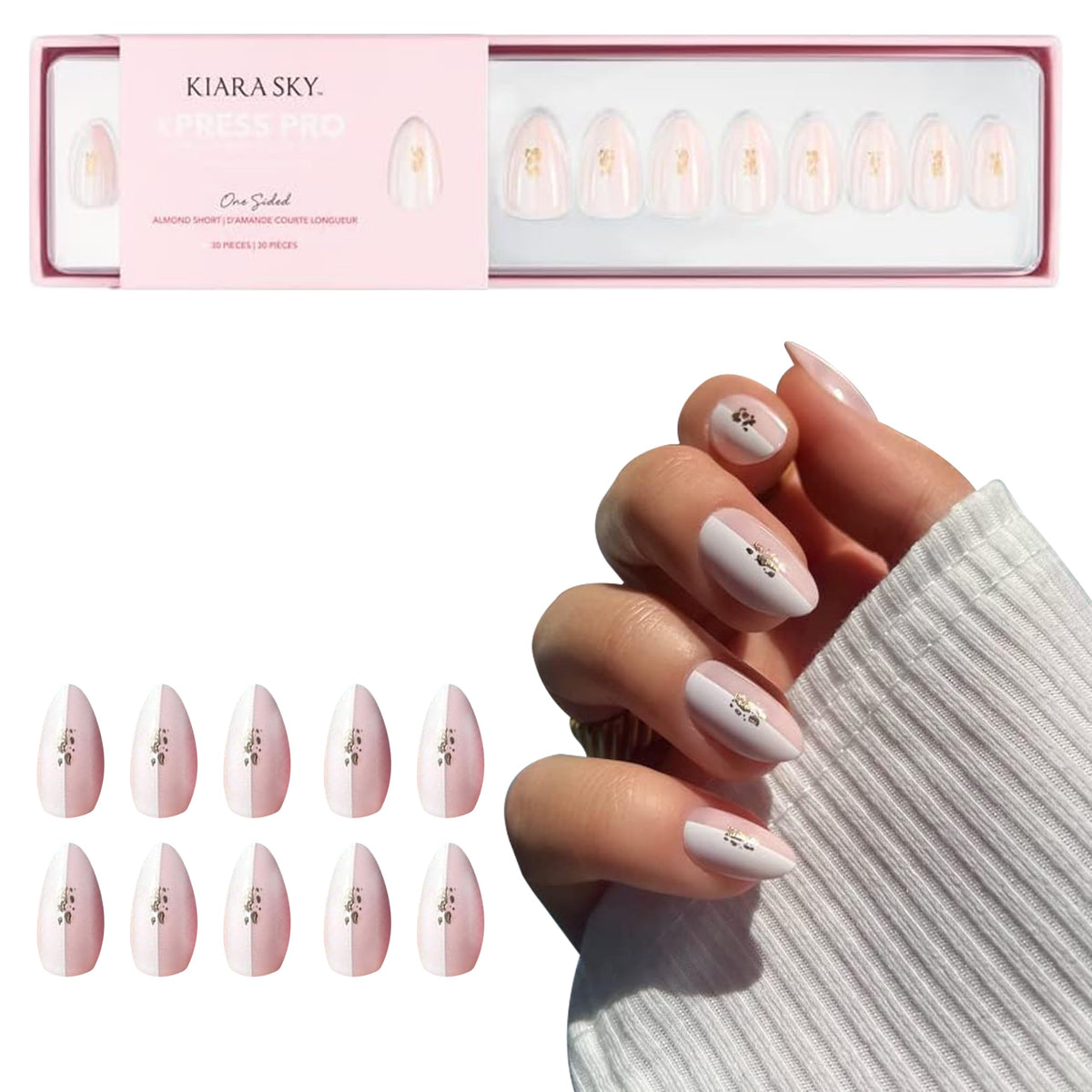 KIARA SKY PROFESSIONAL NAILS XPRESS PRO 100% ACRYLIC PRESS ON NAILS (One Sided)
