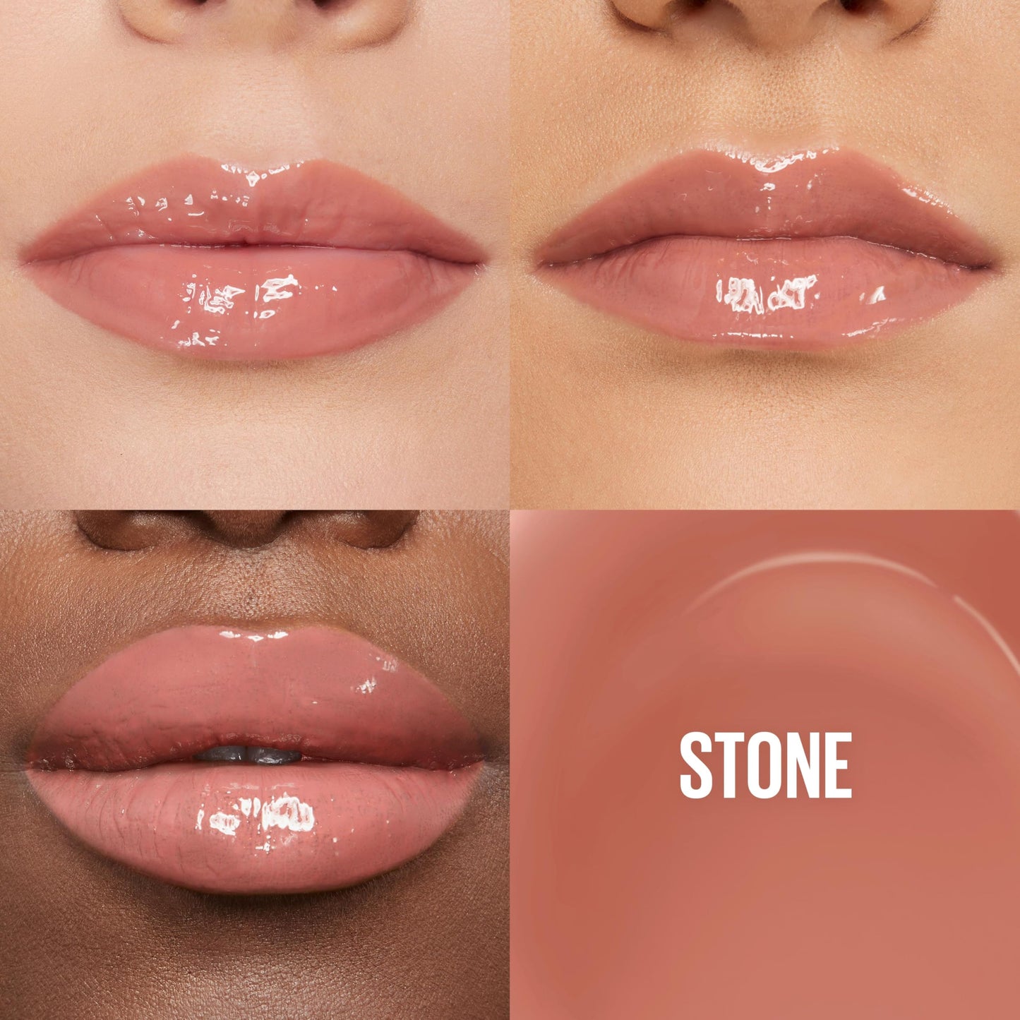 Maybelline Lifter Gloss, Hydrating Lip Gloss with Hyaluronic Acid, High Shine for Plumper Looking Lips, Stone, Rosey Neutral, 0.18 Ounce Beauty & Personal Care MAYBELLINE