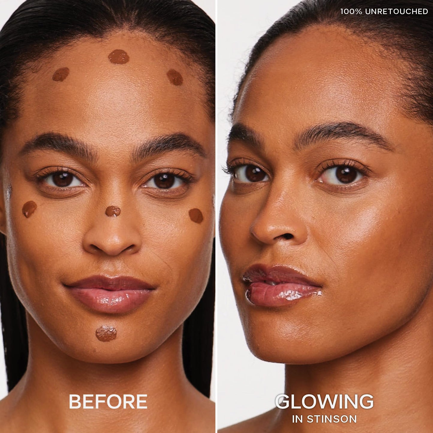 Saie Dew Bronze - Hydrating Liquid Bronzer Stick For a Sun Kissed Glow - Liquid Contour Stick Infused with Nourishing Skin Care Ingredients - Sculpted Beauty & Personal Care Saie