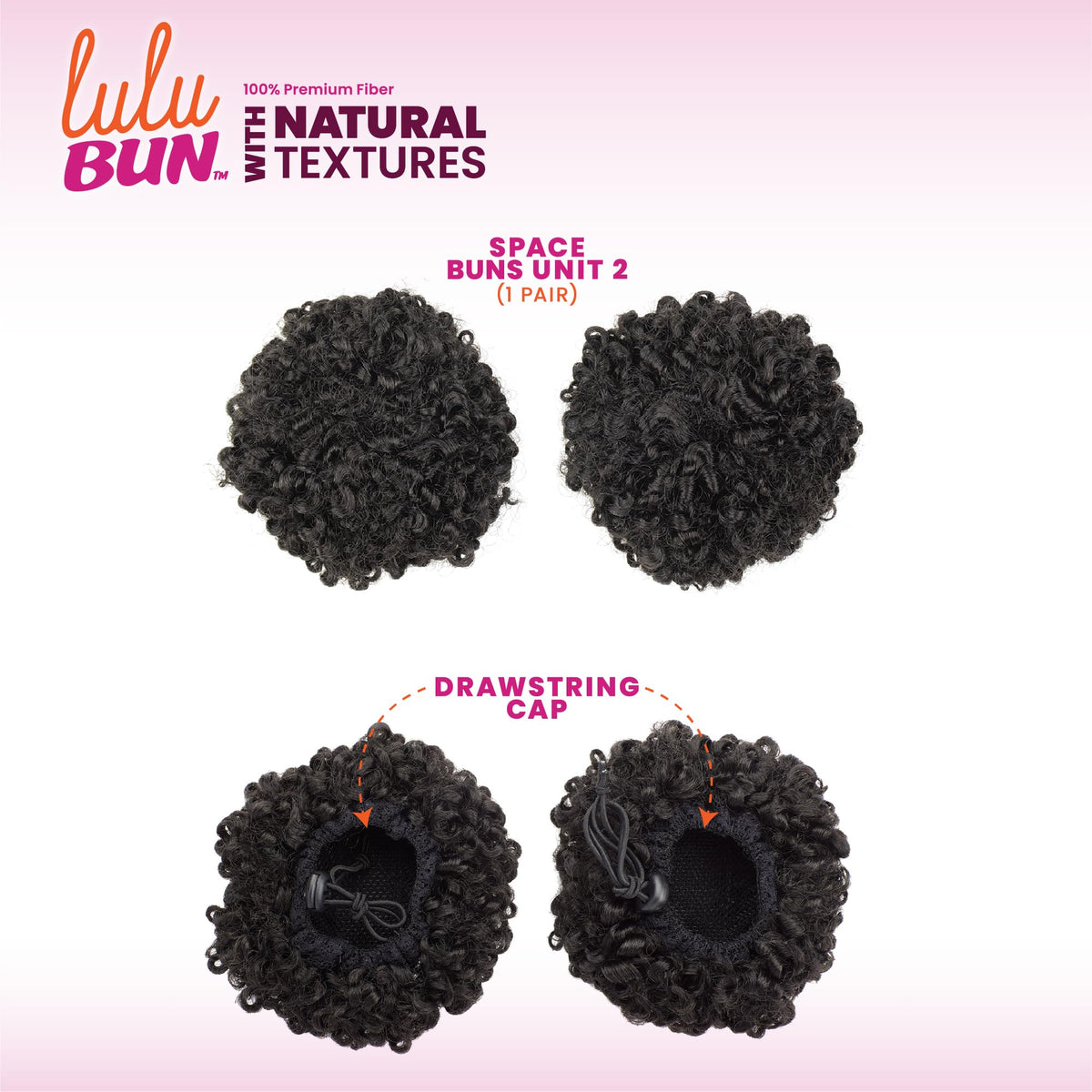 Sensationnel Lulu Bun Hairextensions-Space Buns Unit 2,1B OFFBLACK