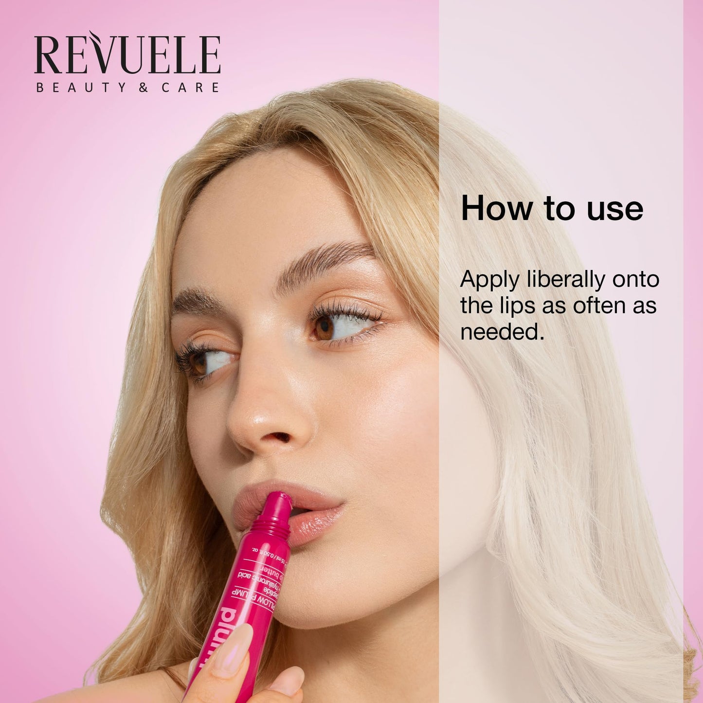 REVUELE Pillow Plump Lip Butter, 0.50 fl.oz - Hydrating & Plumping Lip Balm with Hyaluronic Acid & Peptide - Soft, Glossy, Fuller-Looking Lips for Dry Beauty and Personal Care Revuele