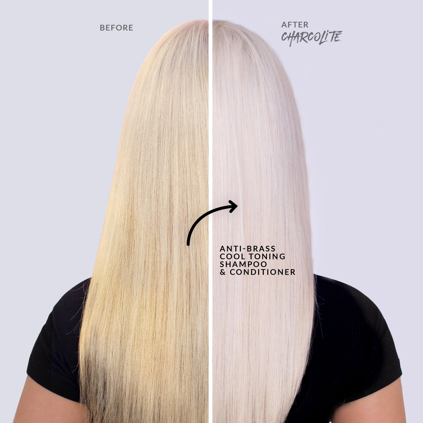 Charcolite Cool Toning Shampoo 20.3oz | Natural Anti-Yellow Shampoo with Activated Charcoal & Graphite | For Blonde, Bleached, Grey or Platinum Hair | Beauty & Personal Care Charcolite