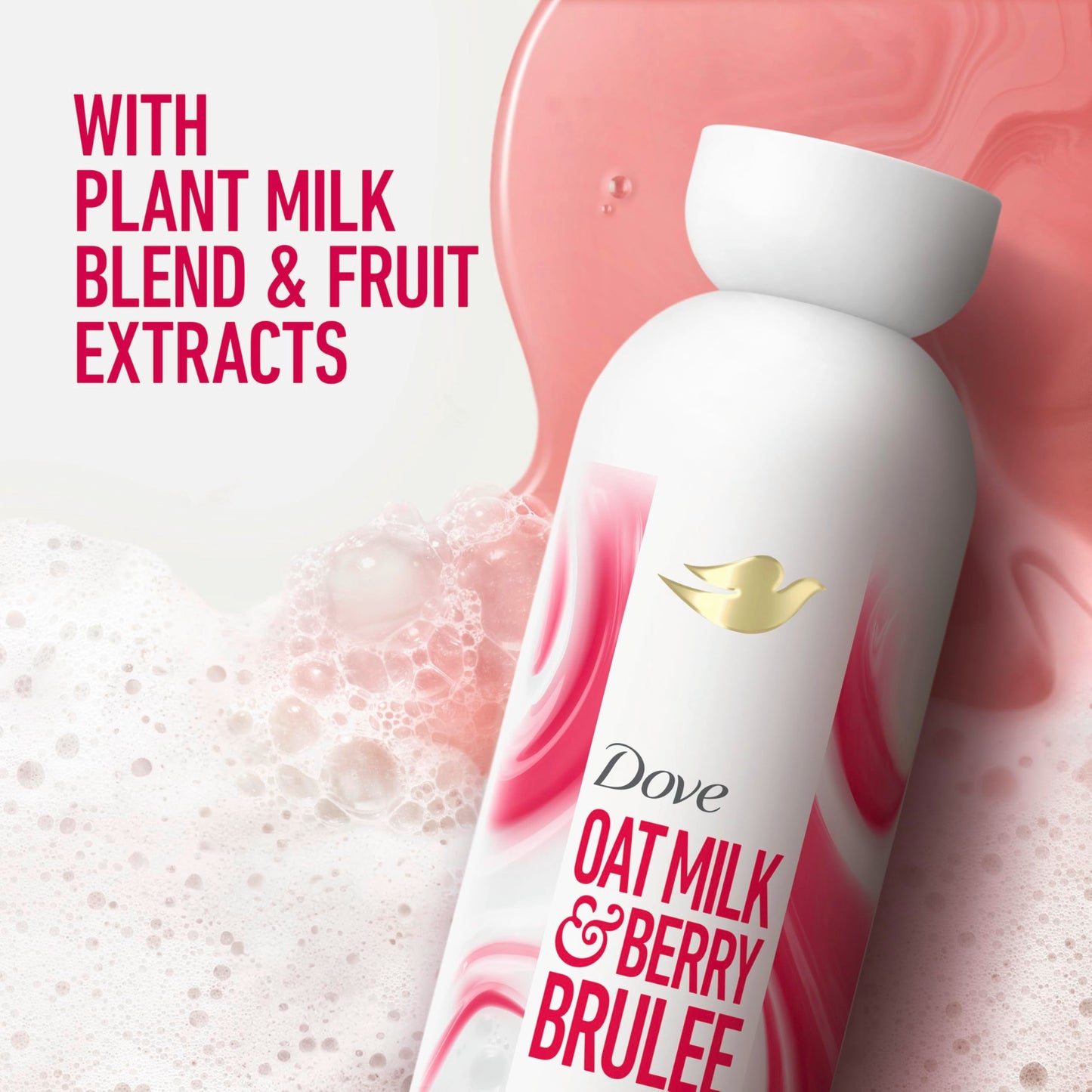 Dove Plant Milk Cleansing Body Wash Oat Milk & Berry Brulee for Moisturized Skin Gentle Cleanser, No Sulfate or Parabens, pH balanced 17.5 fl oz Beauty & Personal Care Dove