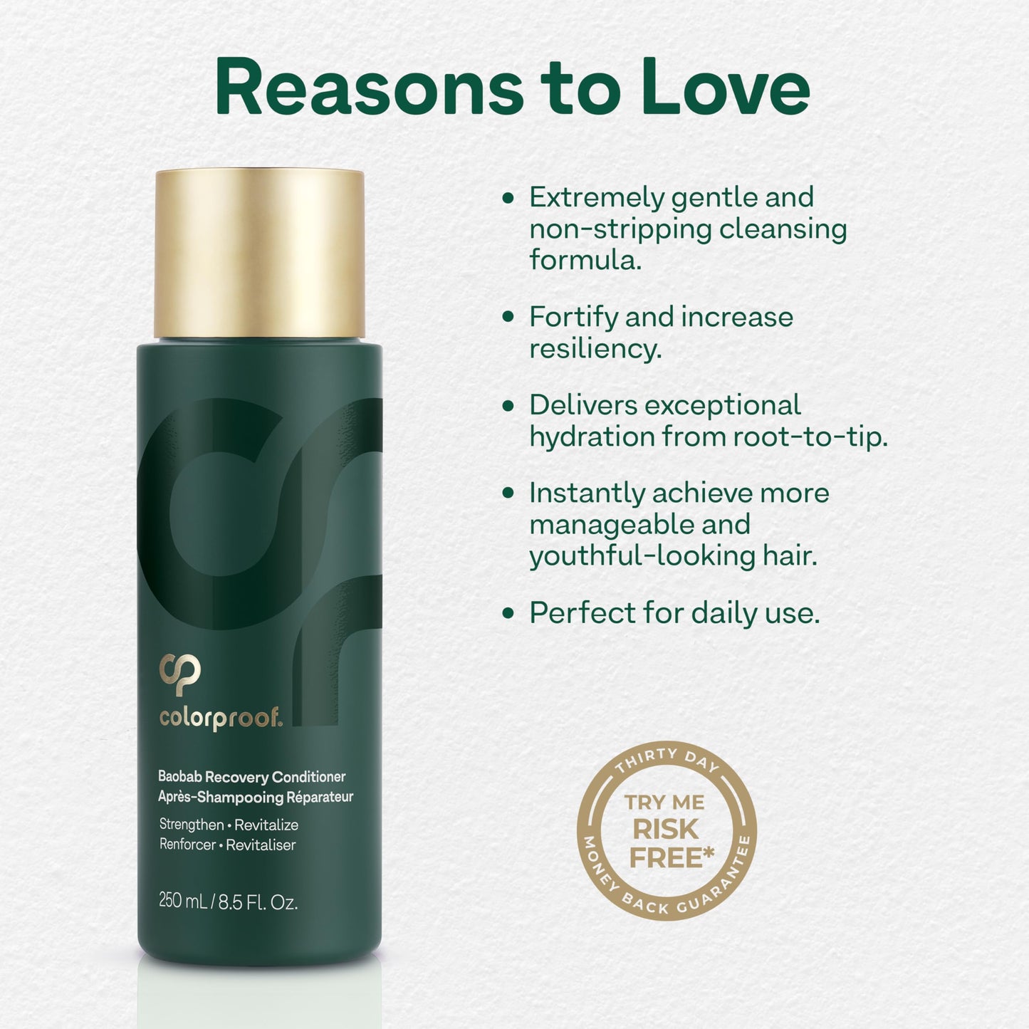 Baobab Recovery Conditioner by ColorProof for Unisex - 8.5 oz Conditioner Beauty & Personal Care ColorProof