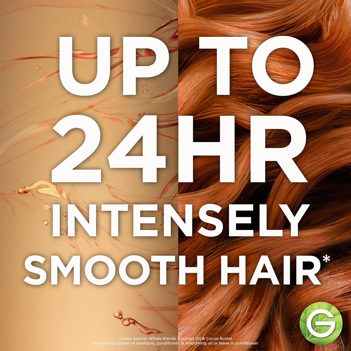 Garnier Whole Blends Smoothing Shampoo and Conditioner Set, Coconut Oil & Cocoa Butter for Frizzy Hair, Provides Up to 24HRs of Frizz & Humidity Beauty & Personal Care Garnier