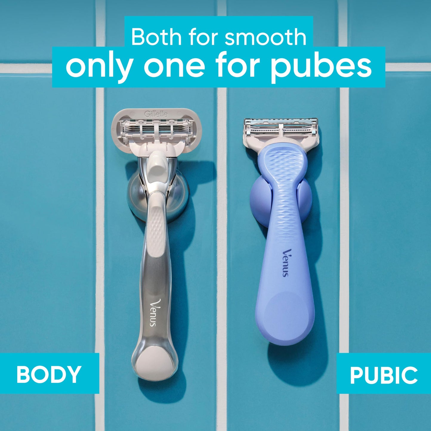 Gillette Venus Intimate Grooming Women's Razor for Pubic Hair + Body for Women, Shaving Kit for Women, 1 Body + 1 Pubic Razor Beauty and Personal Care Gillette Venus