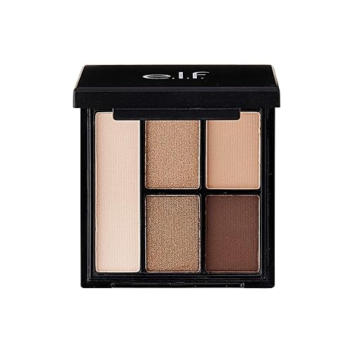 Long Lasting Wear Clay Eyeshadow Palette, Necessary Nudes, 0.26 Ounce Beauty & Personal Care e.l.f.