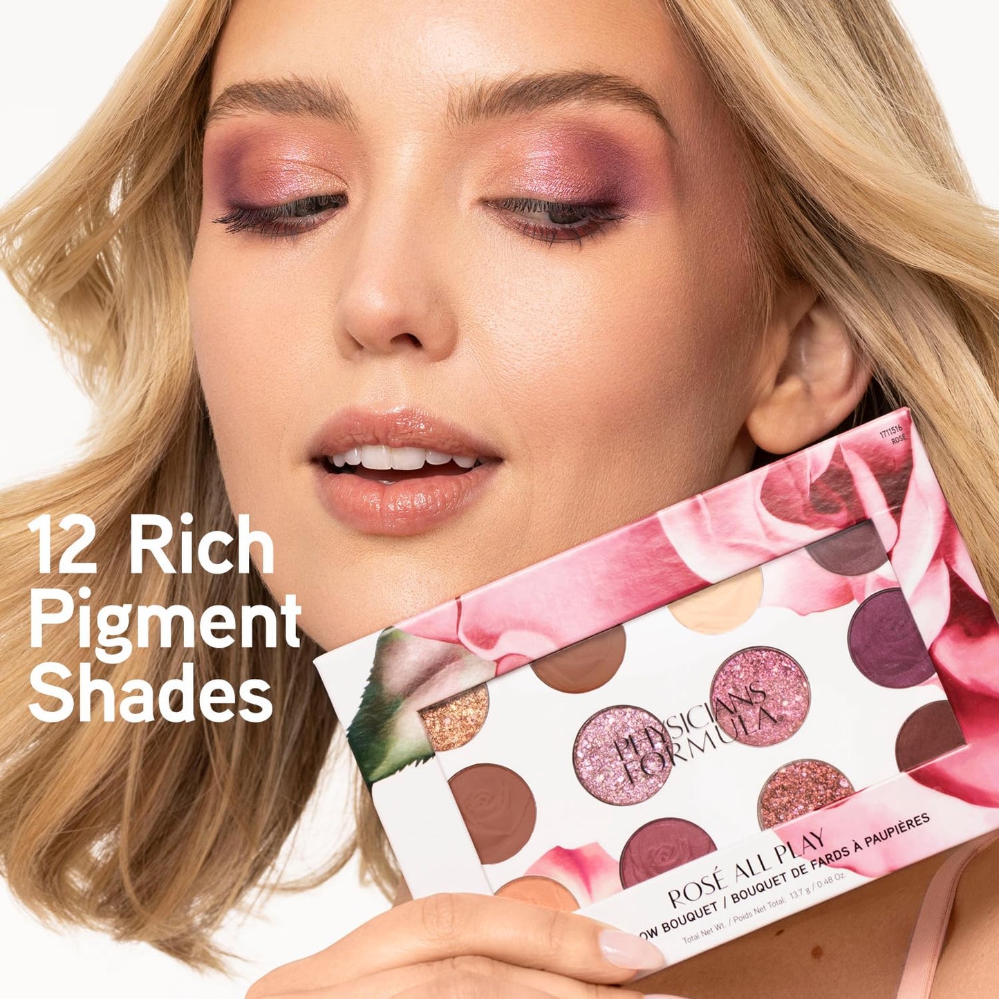 Physicians Formula Eyeshadow Bouquet, 12-Shade Palette with Shimmer, Matte & Satin Finishes, Enriched with Rose Extract - Rose All Play Beauty & Personal Care Physicians Formula