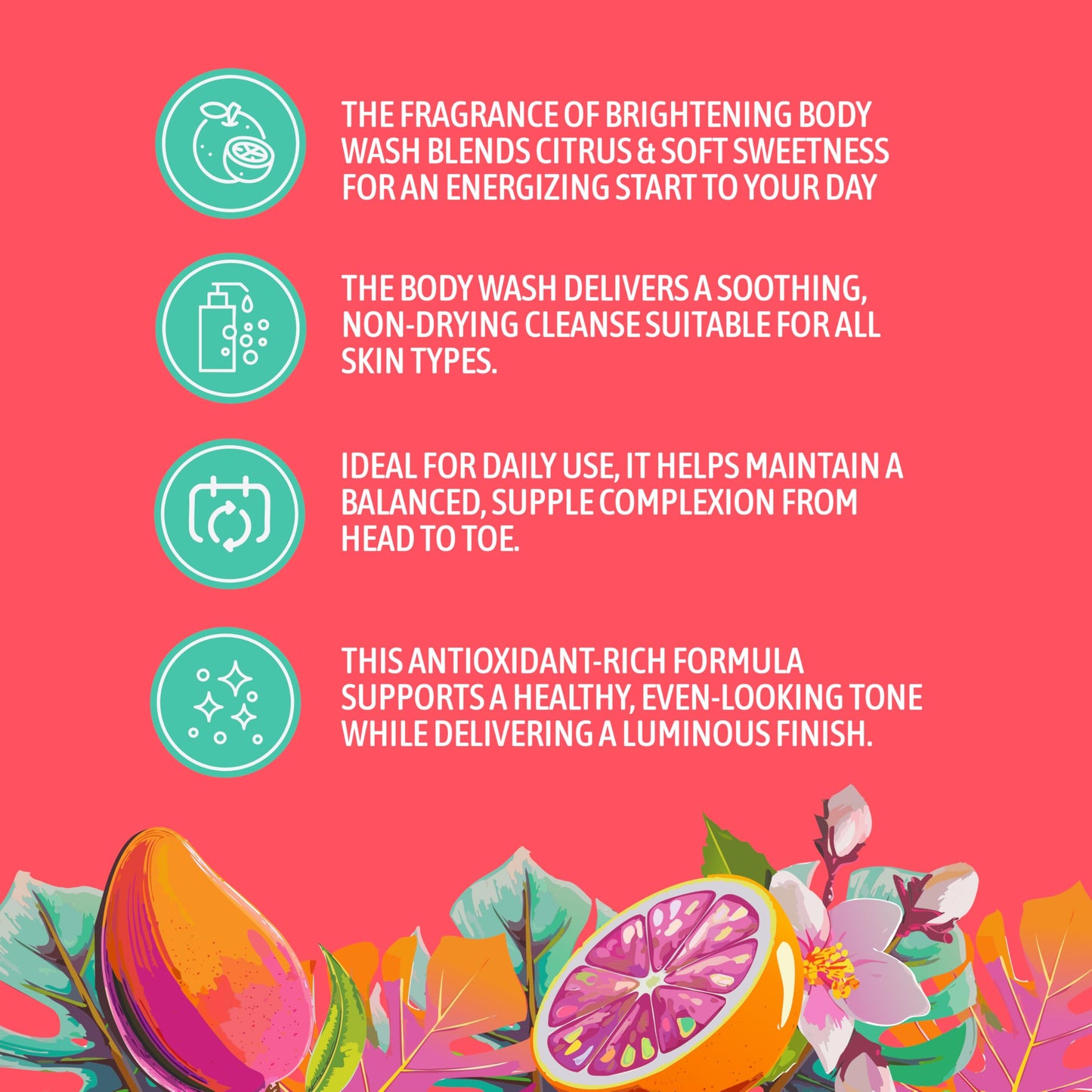 NATURE WELL Brightening Body Wash, Gentle & Creamy Formula Enriched with Mango Seed Butter & Vitamin C, Promotes a Luminous & Healthy-Looking Glow Beauty & Personal Care NATURE WELL