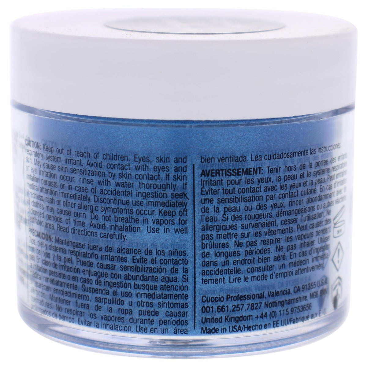 Cuccio Colour Powder Nail Polish - Lacquer For Manicures And Pedicures - Highly Pigmented Powder That Is Finely Milled - Durable Finish