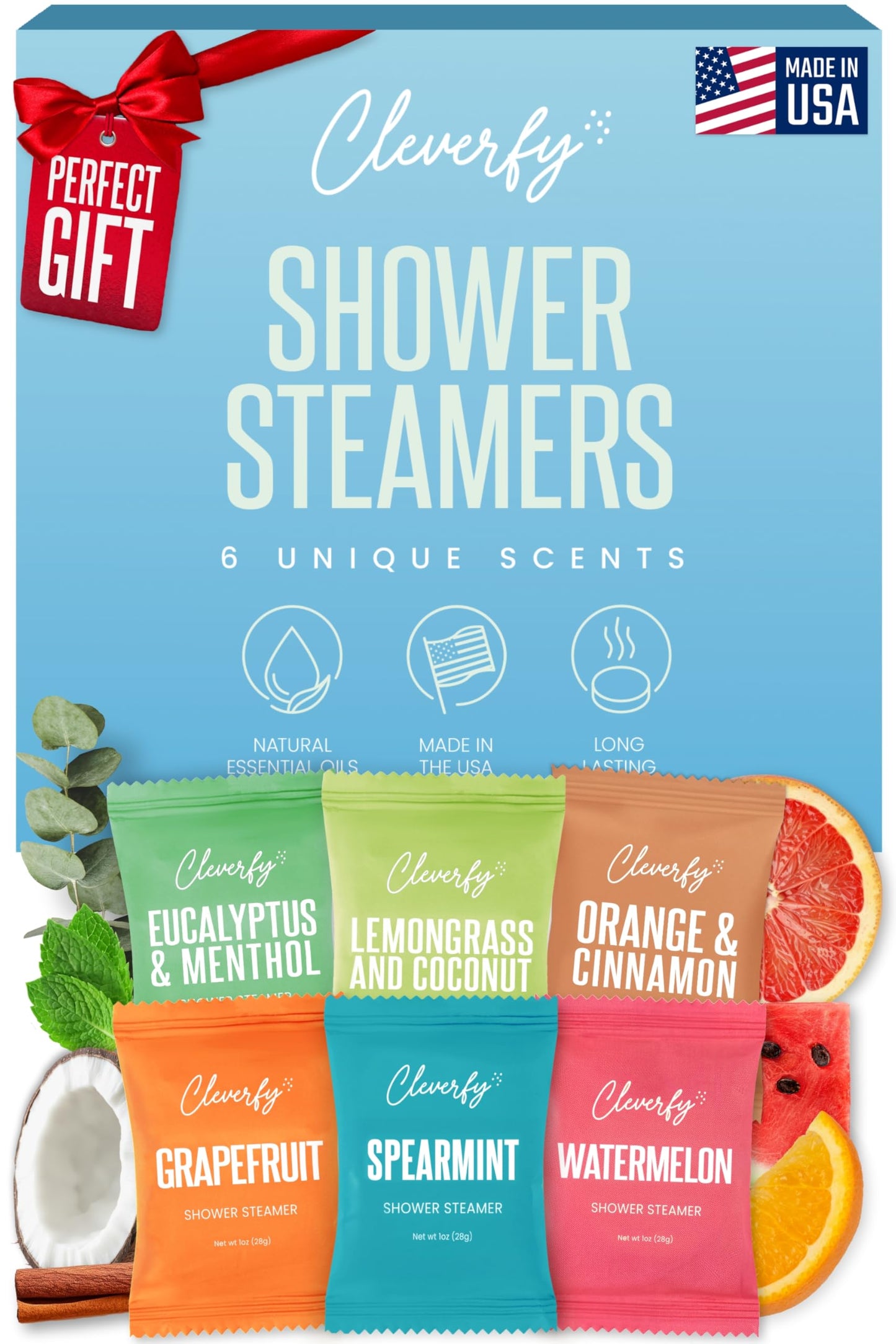 Cleverfy Shower Steamers Aromatherapy - Birthday Gifts for Women, Mom, Wife, Grandma, Her, Best Friend, Daughter, Sister, Teens & Girlfriend - 6 Beauty and Personal Care CLEVERFY