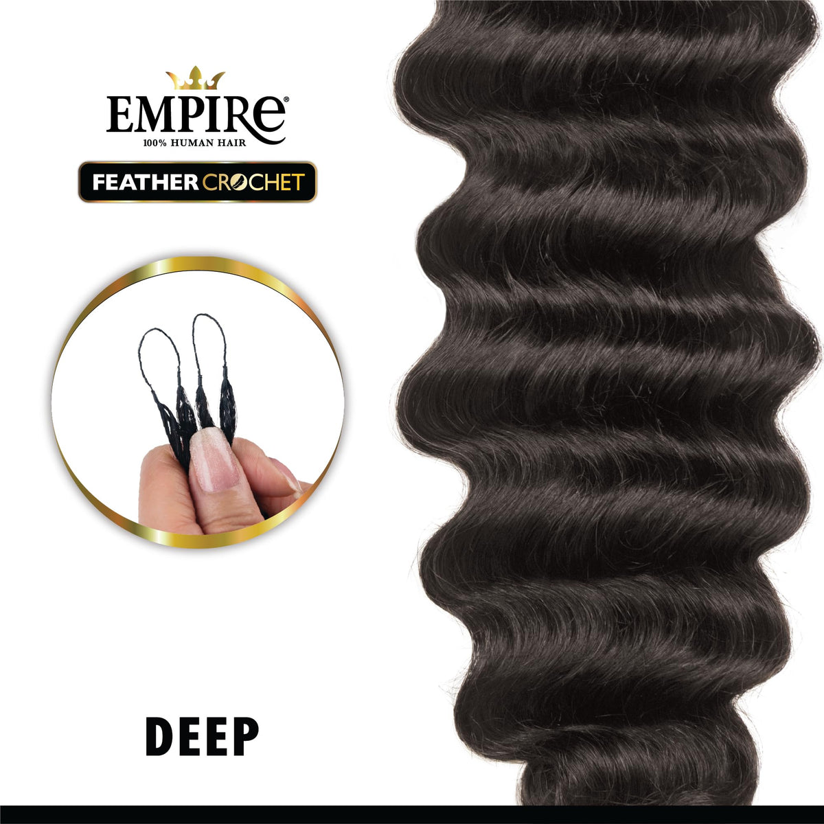 Sensationnel Empire Feather Crochet Braids-Deep,12 inch, S4/27