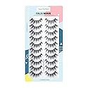 Happy Heartbeat 3D False Eyelashes Spiky Wispy Natural Cat Eye Manga Fluffy Soft Faux Mink lashes Reusable Short Fake Lashes 10 Pairs(H2) Beauty & Personal Care Happy Heartbeat