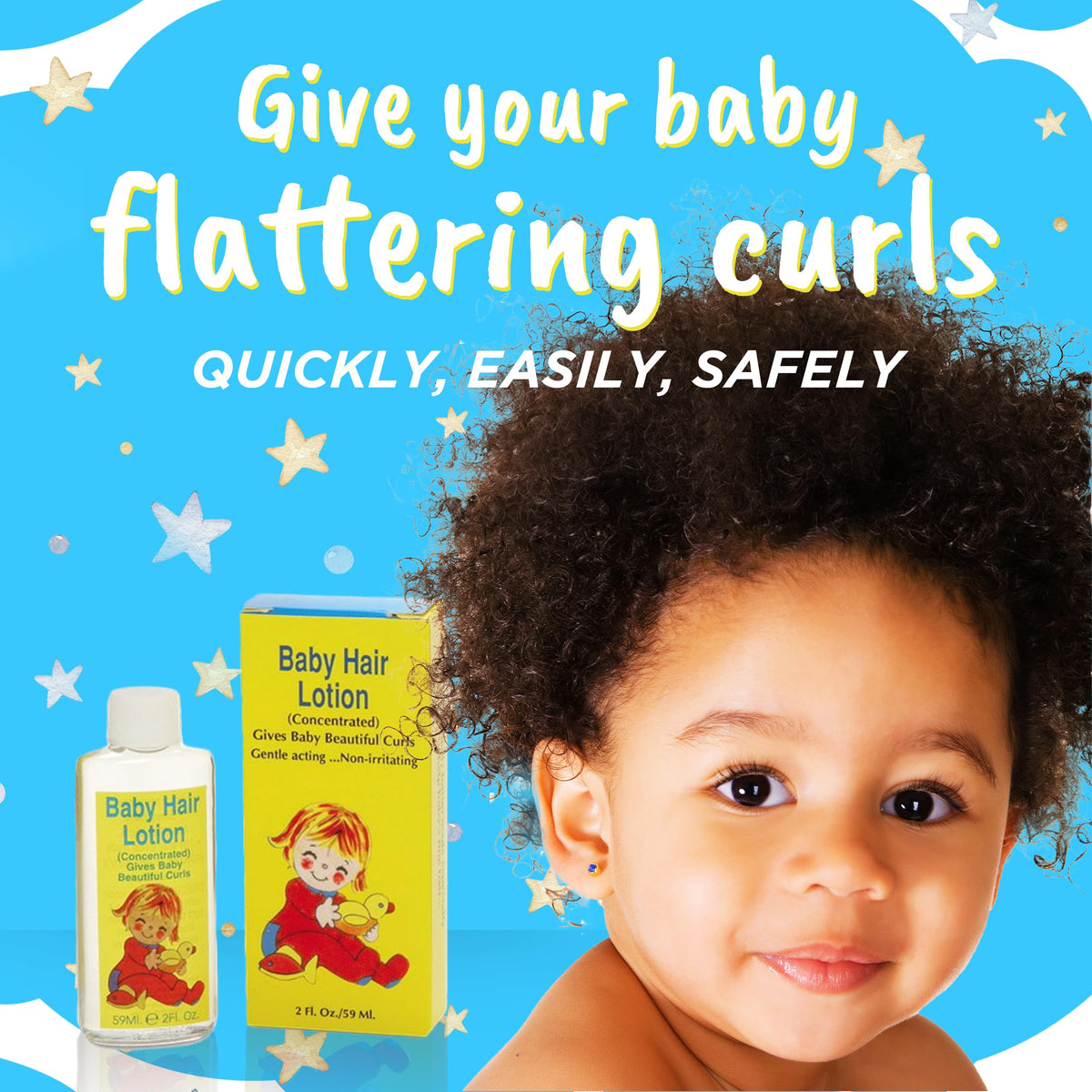 Clubman Pinaud Baby Hair Lotion, Gentle Formula, 2 Fl Oz (Pack of 6)