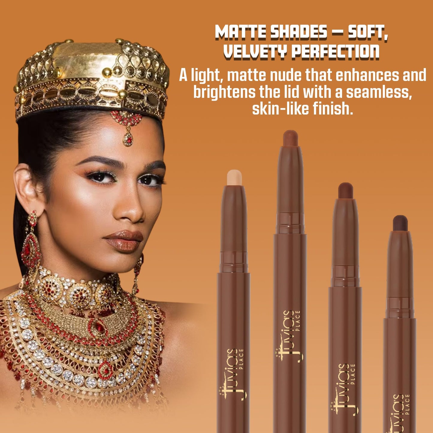Juvia's Place Nubian Eyeshadow Stick Shimmer - Carlota - Waterproof, Buildable Eye Shadow Stick for Women - Long-Lasting, Crease-Proof, Easy… Beauty & Personal Care Juvia's Place