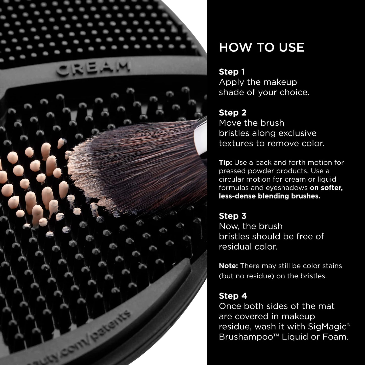 Sigma Switch by Sigma Beauty - Silicone Makeup Brush Cleaner for Switching Shades and Pigments, Switch Cleaning Mat for Superior Makeup Brush Cleaning Beauty & Personal Care Sigma Beauty