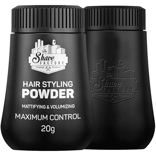 the shave factory Hair Styling Powder 21gr. Mattifying&Volumizing Powder with Maximum Control-Elegant Design, Ease Of Use, Flexible and Long-Lasting Beauty & Personal Care the shave factory