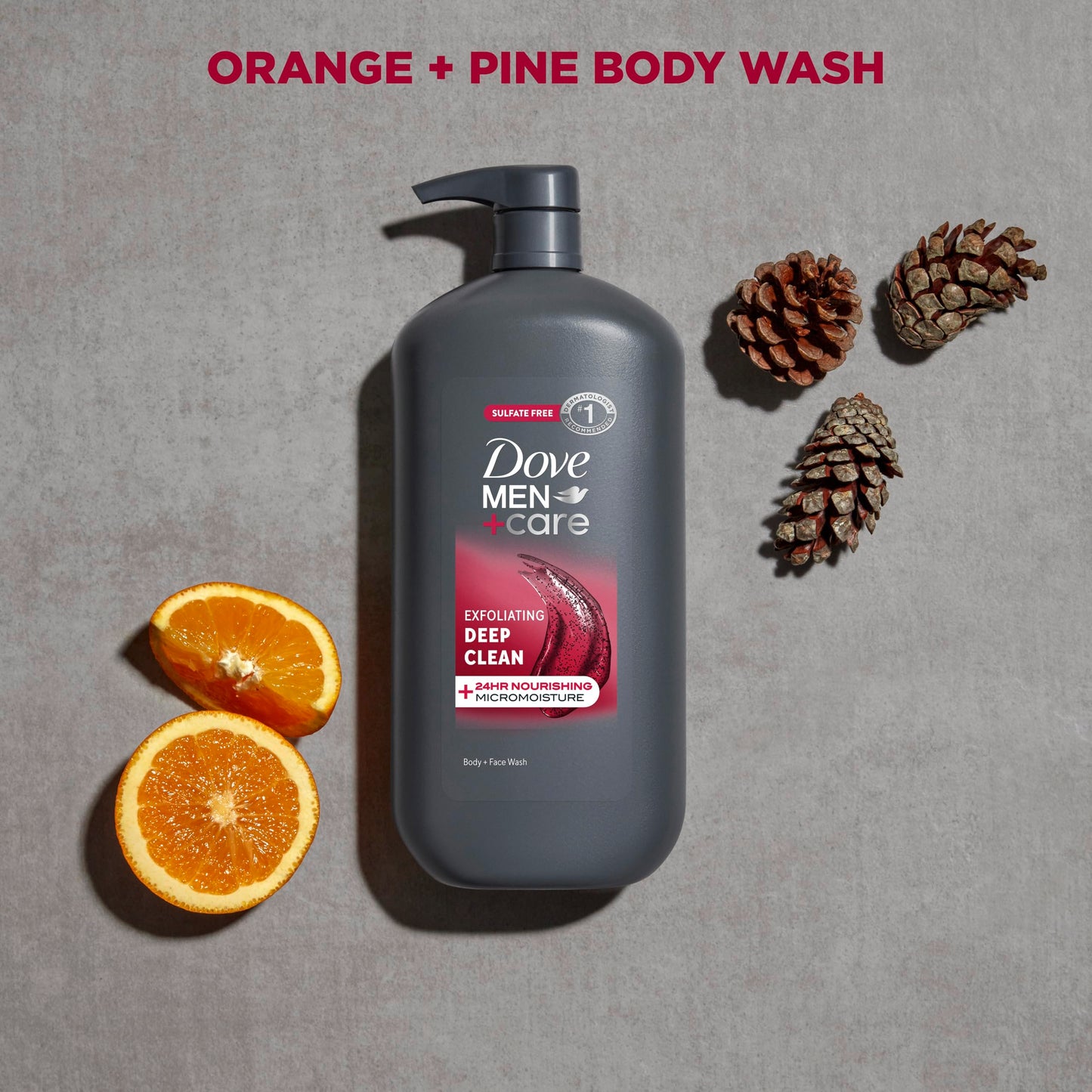 DOVE MEN + CARE Body and Face Wash Exfoliating Deep Clean for Men, with 24-Hour Nourishing Micromoisture Technology Body Wash, 30 oz Beauty & Personal Care DOVE MEN + CARE