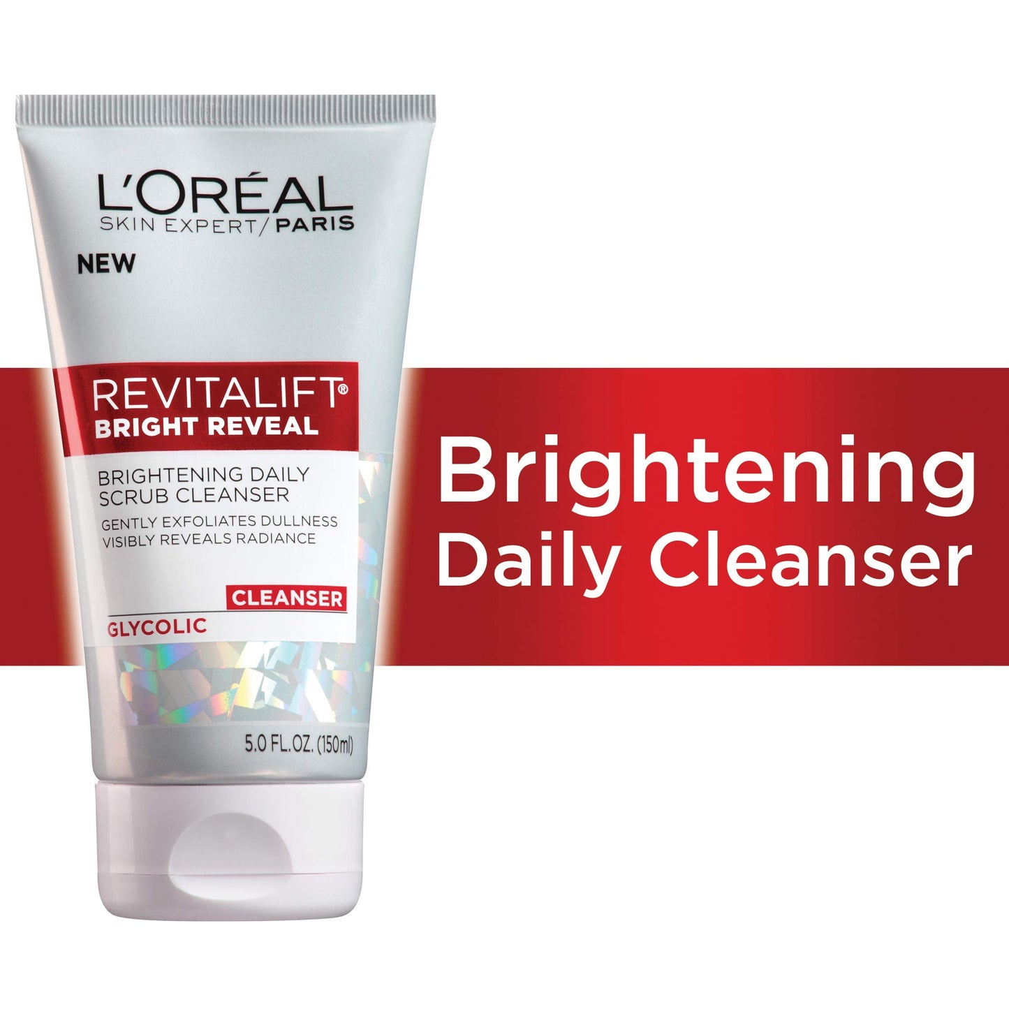 L'Oreal Paris Skincare Revitalift Bright Reveal Facial Cleanser with Glycolic Acid, Anti-Aging Daily Face Cleanser to Exfoliate Dullness and Brighten Beauty & Personal Care L'Oreal Paris