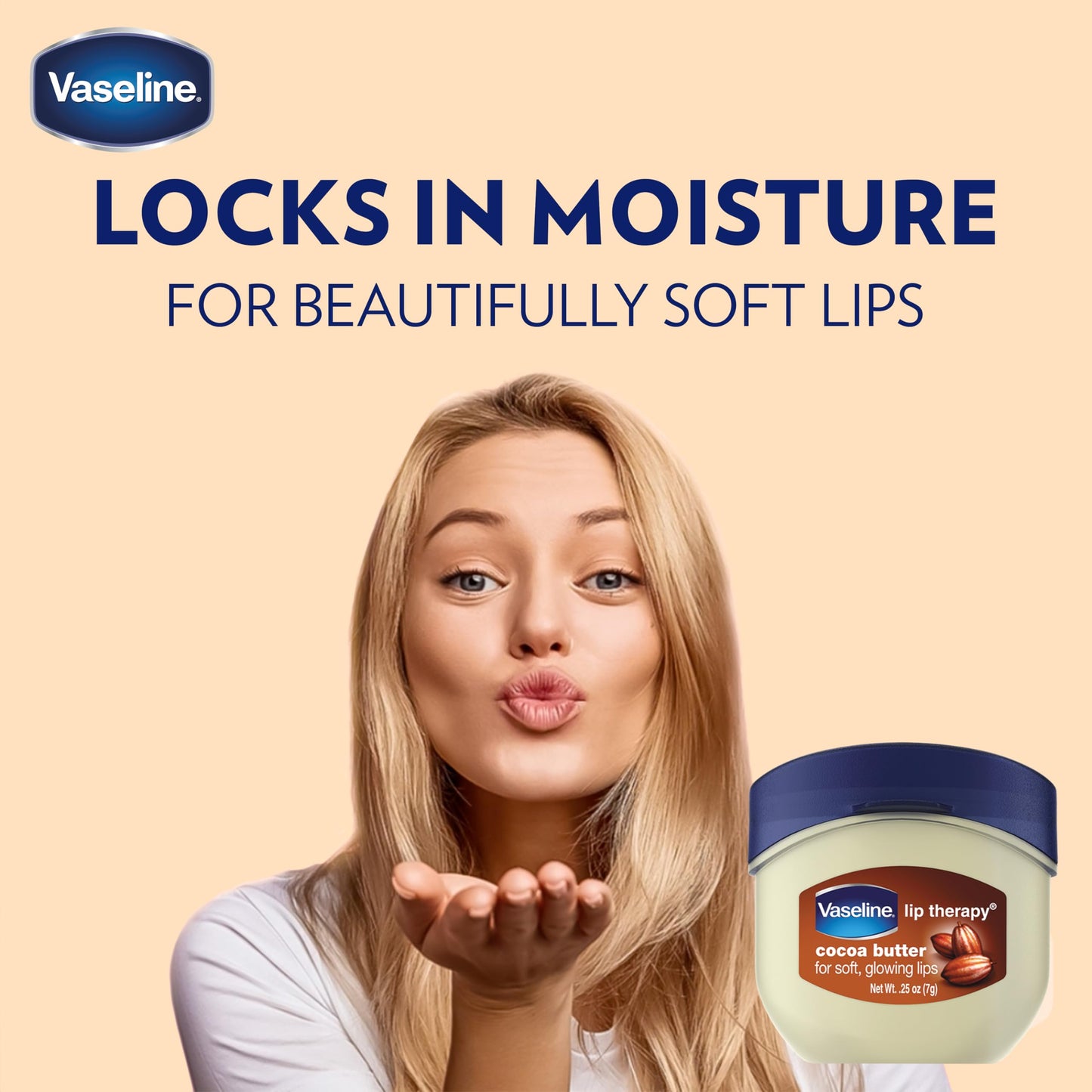 Vaseline Lip Therapy Cocoa Butter.25 oz (Pack of 8) Beauty and Personal Care Vaseline