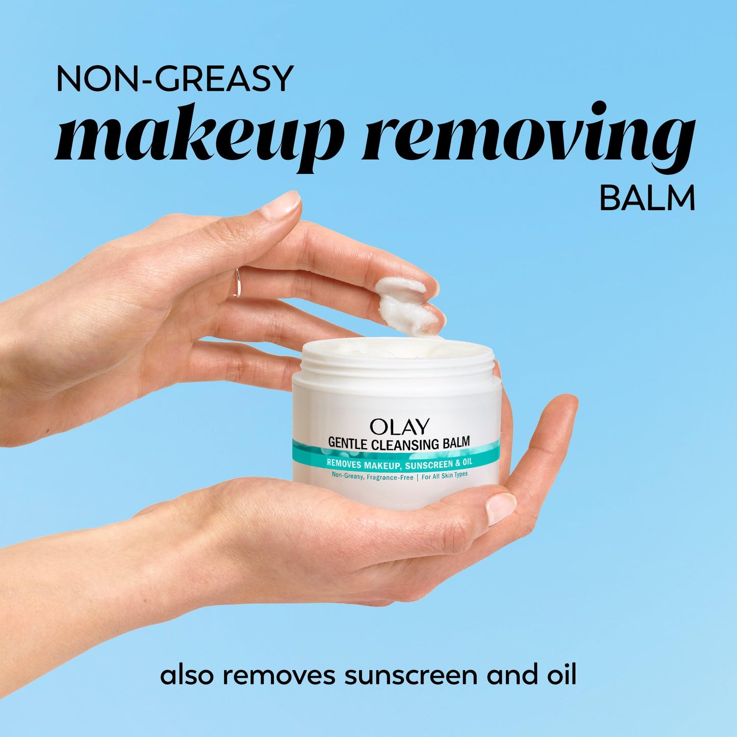 Olay Gentle Cleansing Balm Makeup Remover, Fragrance Free, 3.4 fl oz, Hydrating Face Cleanser Removes Makeup, Sunscreen and Oil Beauty & Personal Care Olay