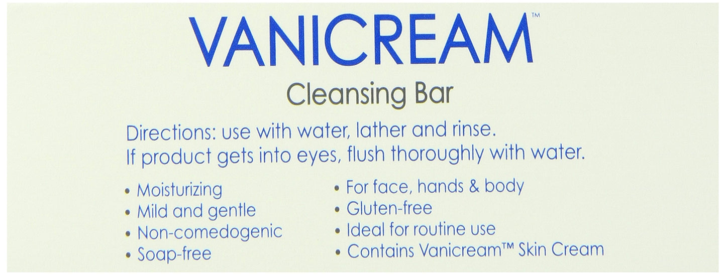 Vanicream Cleansing Bar, Fragrance Free - 3.9 Oz. (Pack of 3) Beauty & Personal Care Vanicream