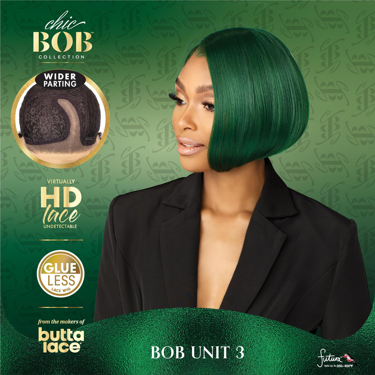 Sensationnel Chicbob Lace Frontwig-Bob Unit 3, 2 DARKBROWN