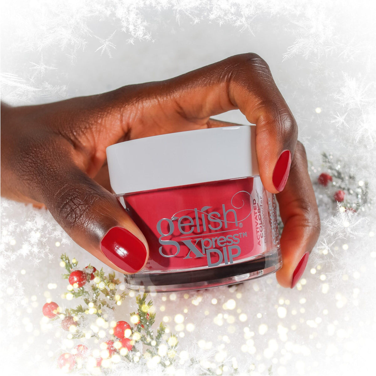 Gelish Xpress Dip Powder Nail Manicure - Stilettos in The Snow, 1.5 oz