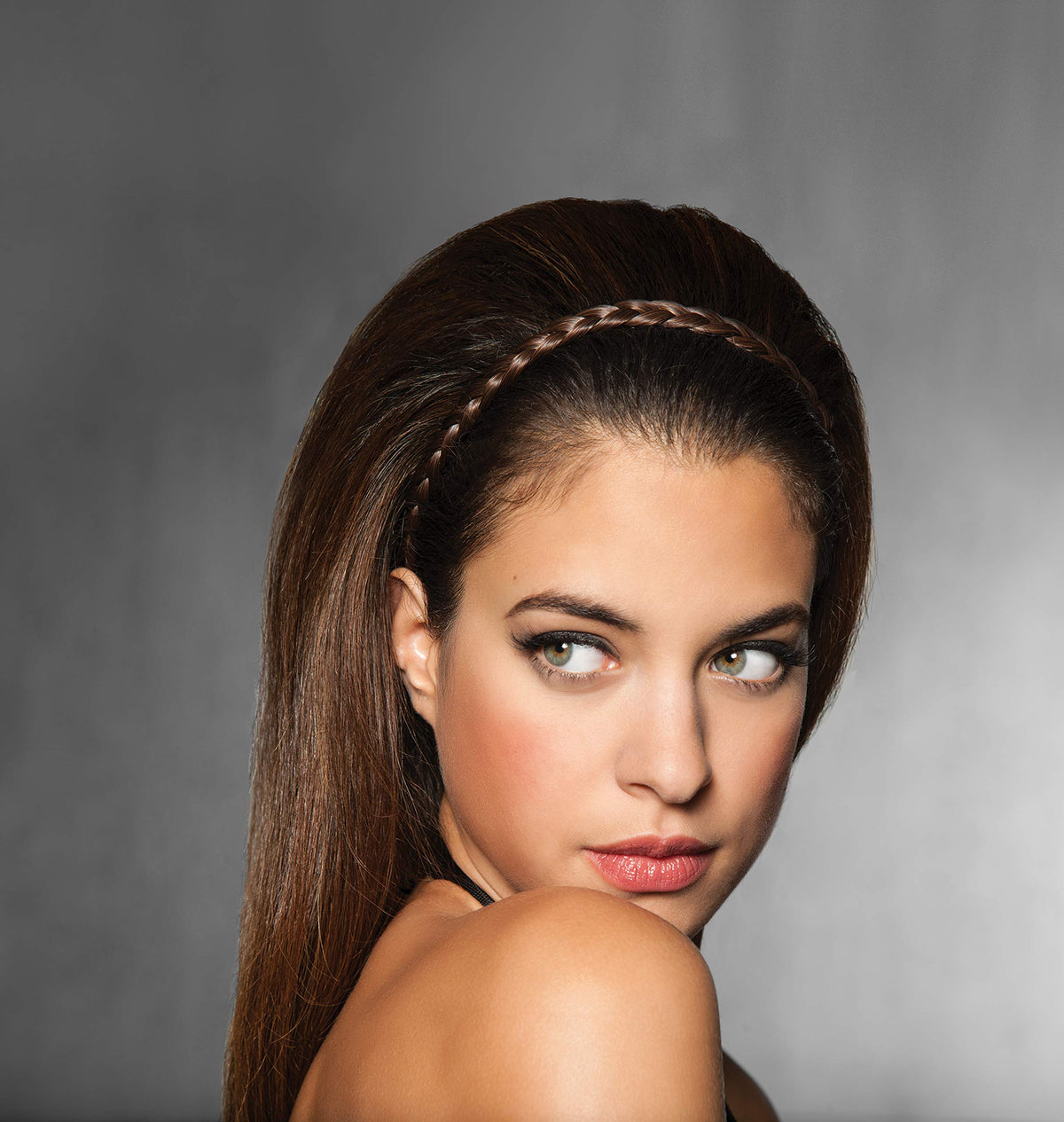 Hairdo French Braid Band Synthetic Hairpiece (R4 Midnight Brown)