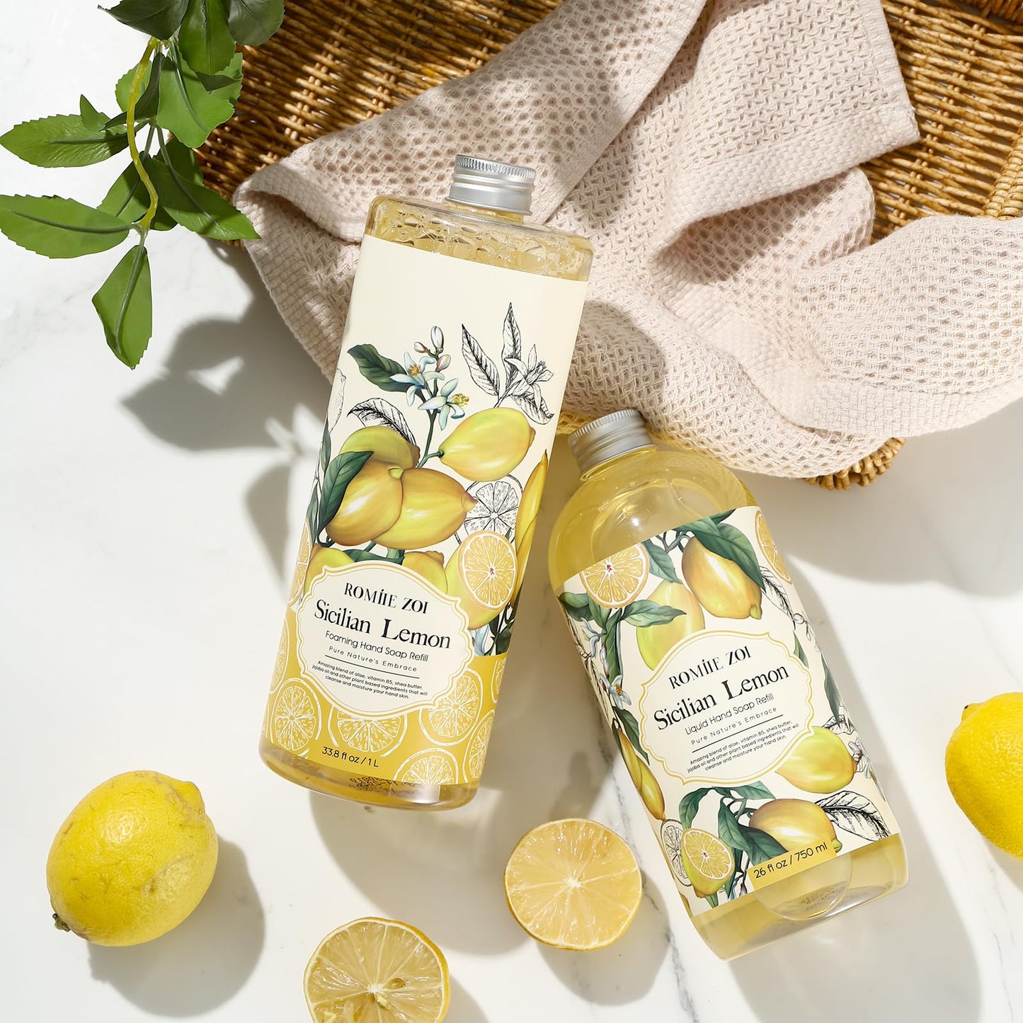 ROMIIE ZOI Foaming Hand Soap Refill, Lemon, 1 L/ 33.8 FL OZ Beauty and Personal Care ROMIIE ZOI