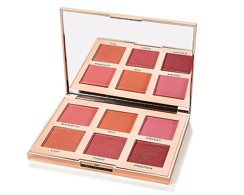 Skone Flushed & Flirtatious Make up Blush Palette - Blush Makeup as Eyeshadow, Blush, Highlighter in One Palette - Matte & Shimmer Glow of Pink Beauty & Personal Care Skone