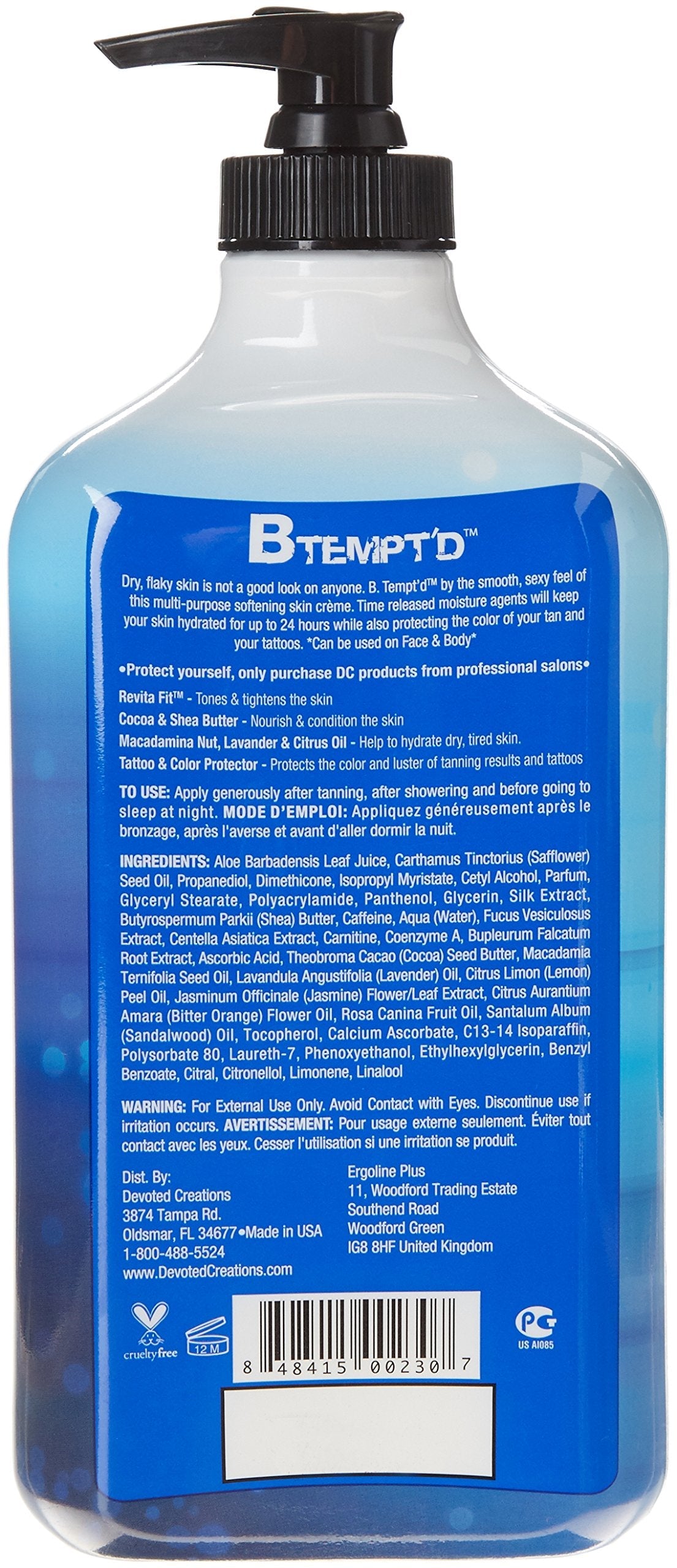 Pauly D B Tempt'd Moisturizer 18.75 oz Beauty & Personal Care Devoted Creations