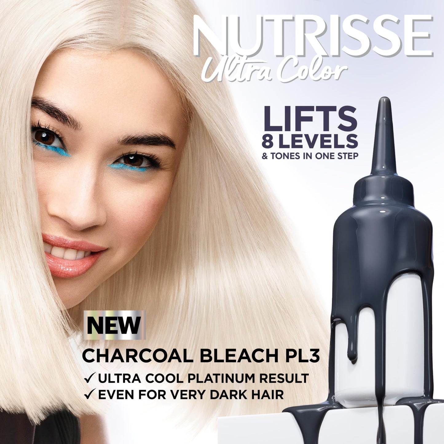Garnier Nutrisse Ultra Color Hair Color, Permanent Hair Dye for Up to 8 Weeks of Bold, Vibrant, Fade-Resistant Results, Vegan & Cruelty-Free, PL3 Beauty & Personal Care Garnier