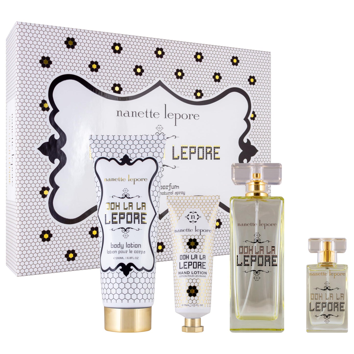 Ooh La La Lepore Eau de Parfum 4 Piece Gift Set for Her, 3.4 fl. oz., by Nanette Lepore Beauty & Personal Care Nanette Lepore
