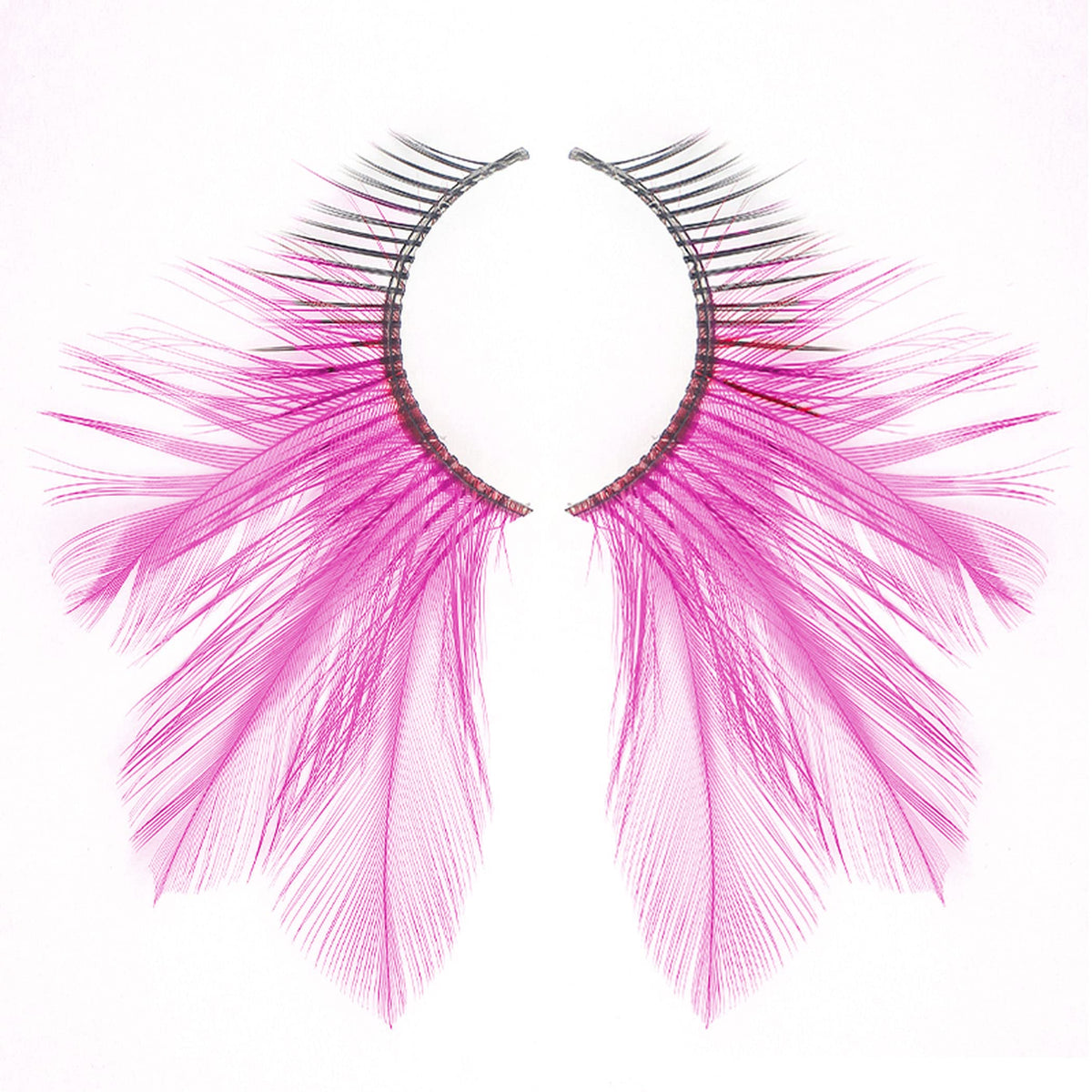 Dorise Pink Eyelashes Light Pink Colorful Halloween lashes Cat eye style Feather Lashes for cosplay halloween season P3 1 Pair dramatic