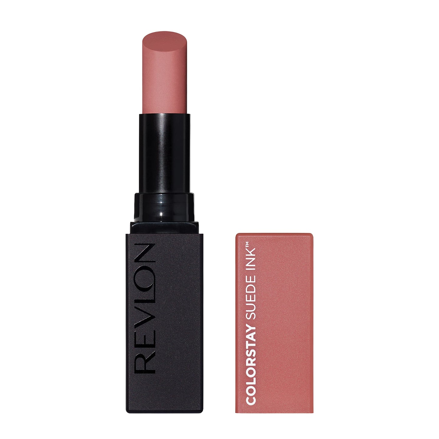 Revlon Lipstick, ColorStay Suede Ink, Built-in Primer, Infused with Vitamin E, Waterproof, Smudge-proof, Matte Color, 001 Gut Instict, 0.09 oz Beauty & Personal Care REVLON