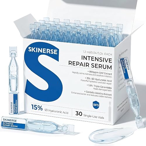 SKINERSE Intensive Repair Serum, 15%Hyaluronic Acid for Sensitive Skin Anti Aging Ultra Hydrating Serum for Face Calming Barrier Repair Redness Relief Beauty & Personal Care SKINERSE