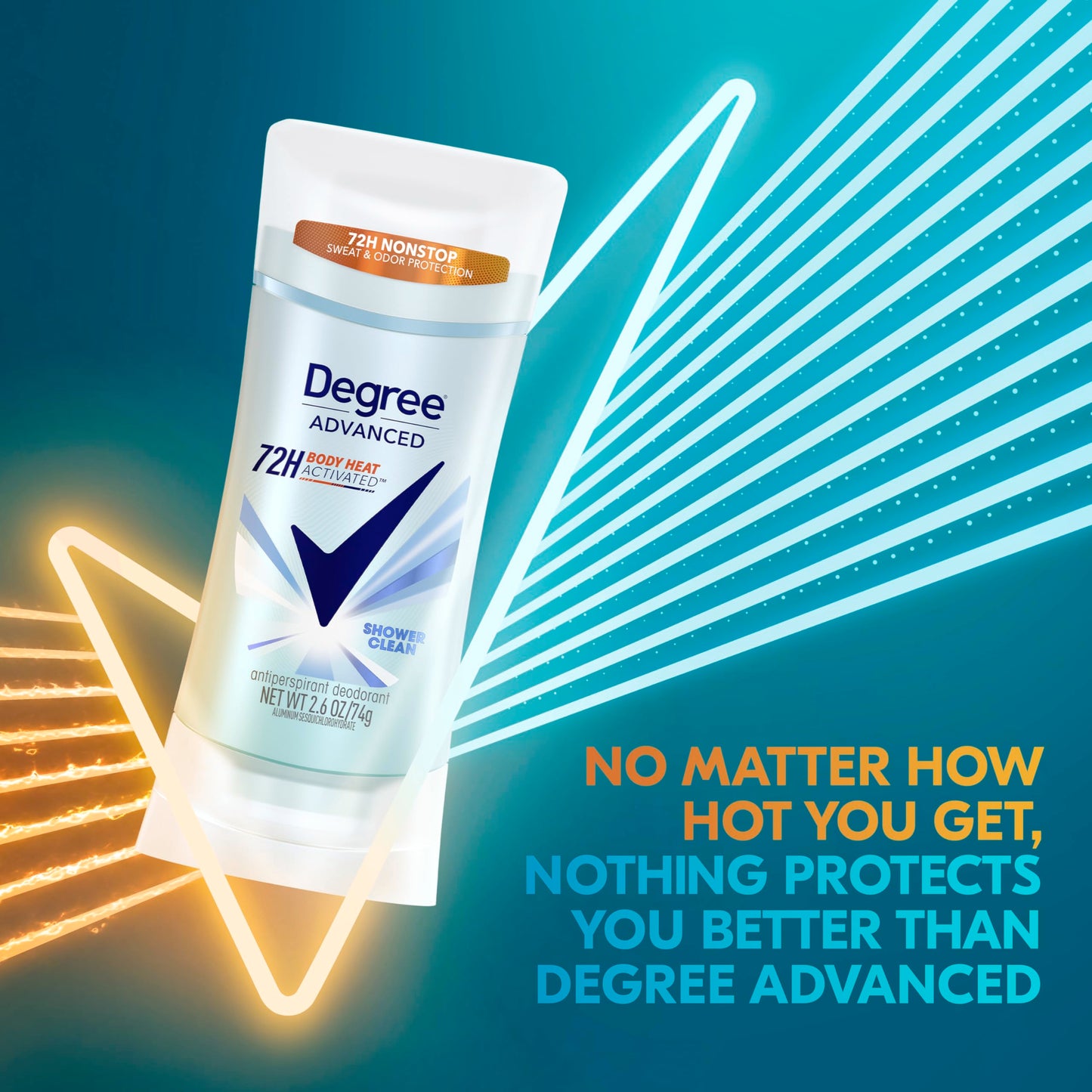 Degree Antiperspirant Deodorant Shower Clean Twin Pack 72-Hour Sweat & Odor Protection Antiperspirant for Women with Body Heat Activated Technology Beauty and Personal Care Degree