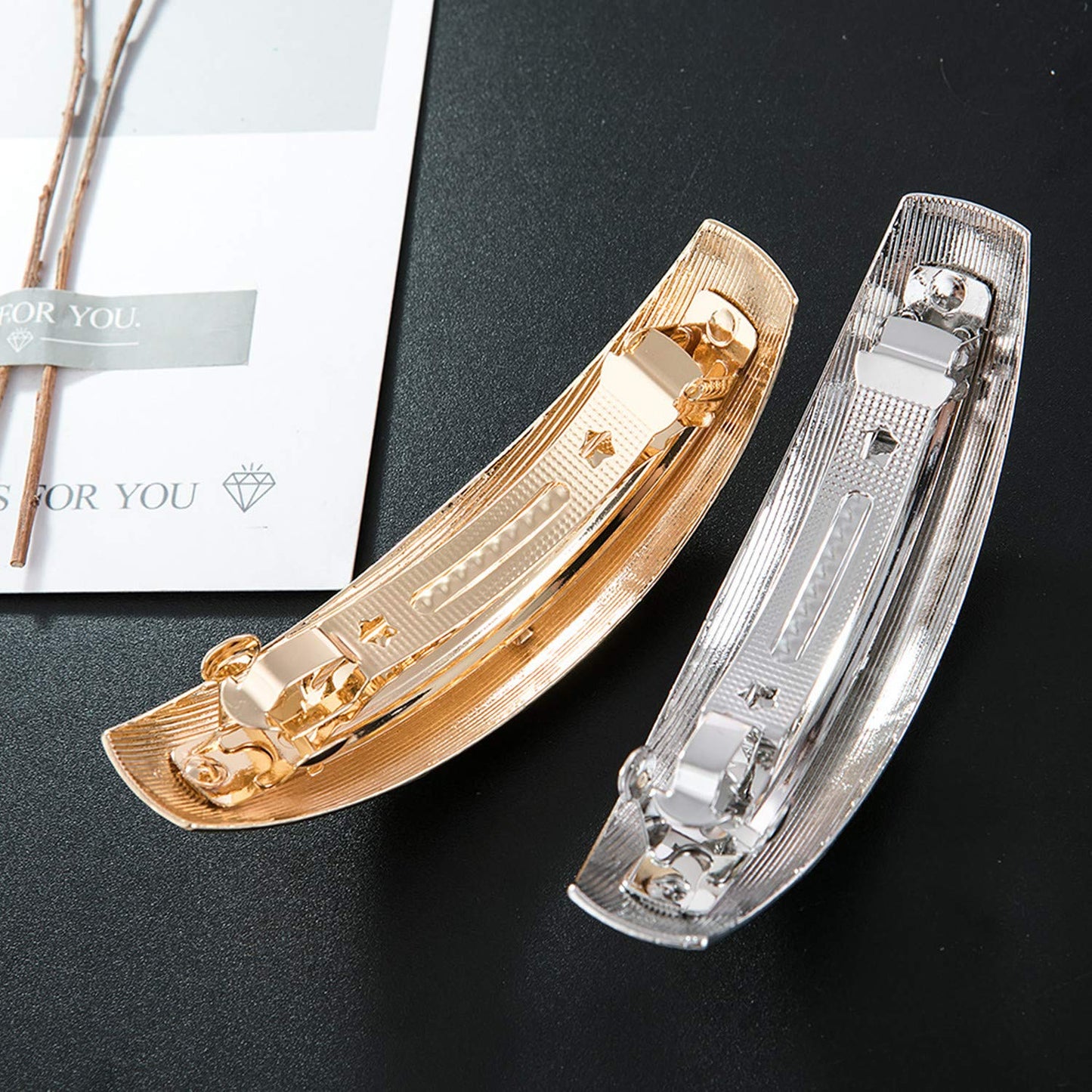 JinYu Hair Clips for Women Ladies, Simple Fashion Metal Hair Clips French Styles Hair Barrettes for Medium and Thick Hair, No Slip and Durable Beauty & Personal Care JinYu