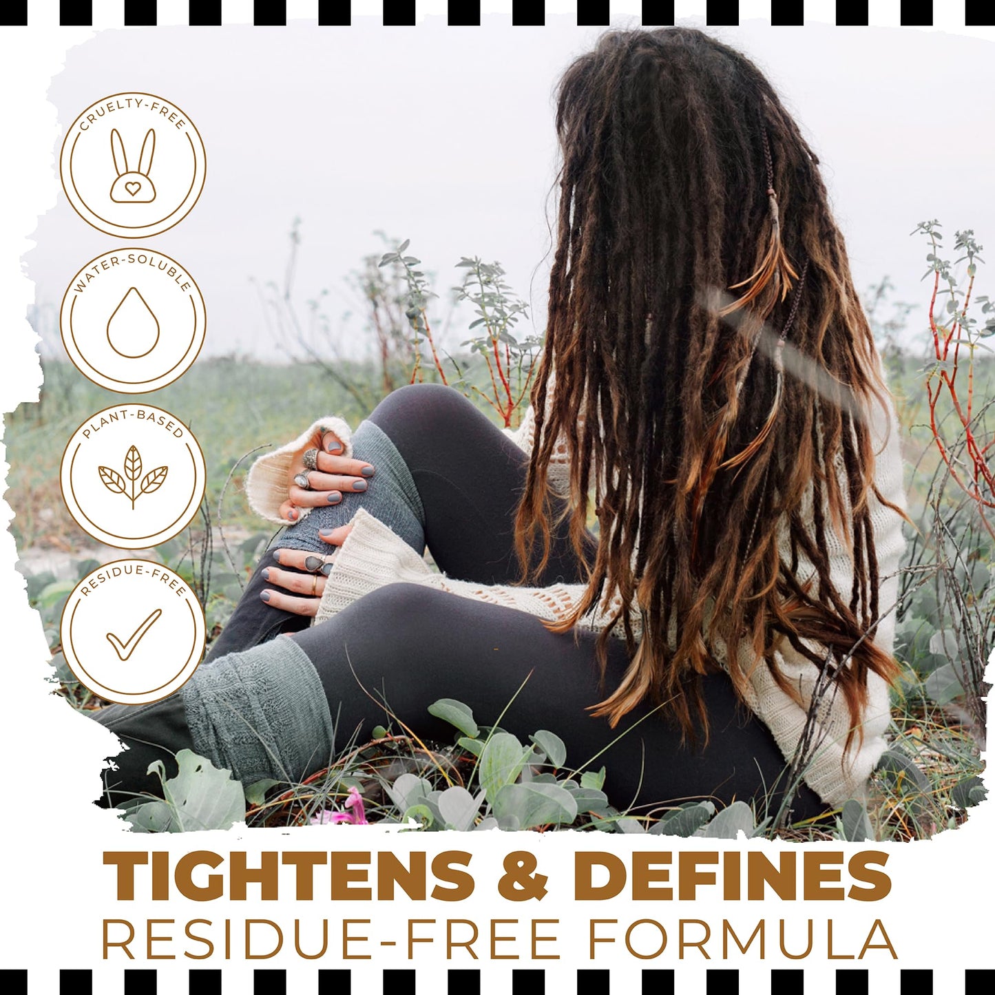Dollylocks Texture Serum | No Flake Frizz-free Styling | Plant-Based Residue-Free Vegan | Locs, Curls, Braids, Dreadlocks | Lavender Lime Peppermint | Beauty & Personal Care Dollylocks