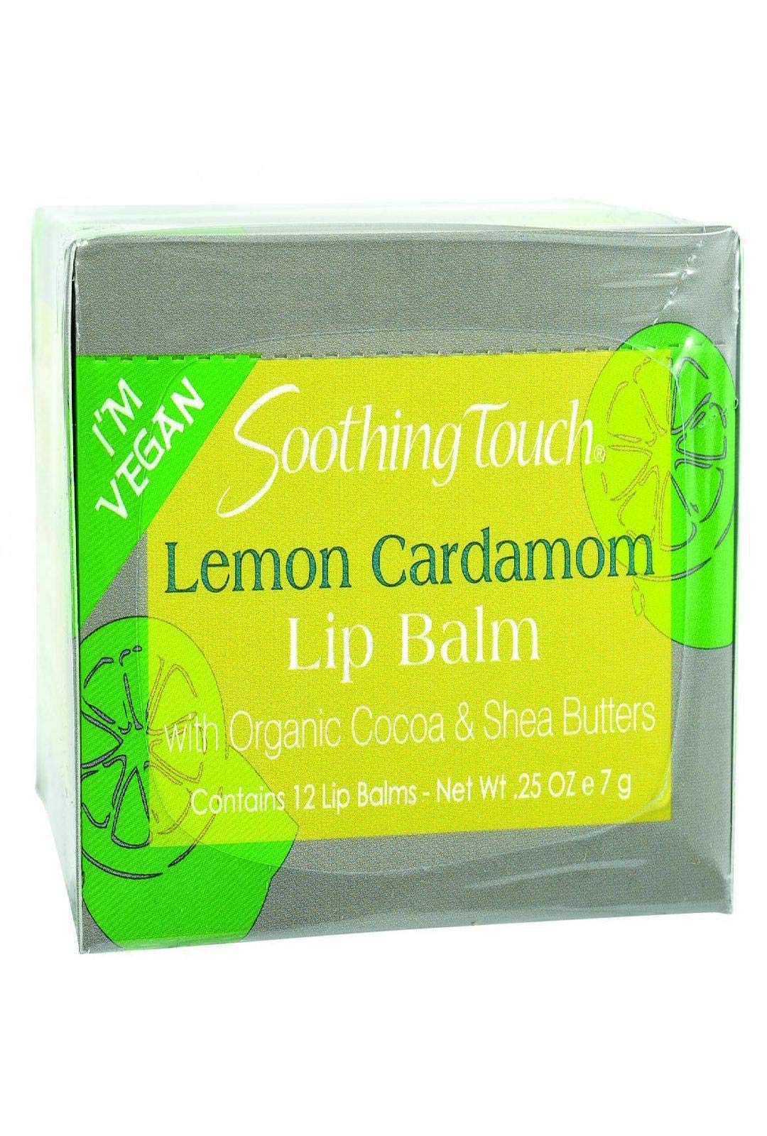Soothing Touch Vegan Lip Balm, Lemon Cardamom, 0.25 Ounce Beauty & Personal Care Soothing Touch