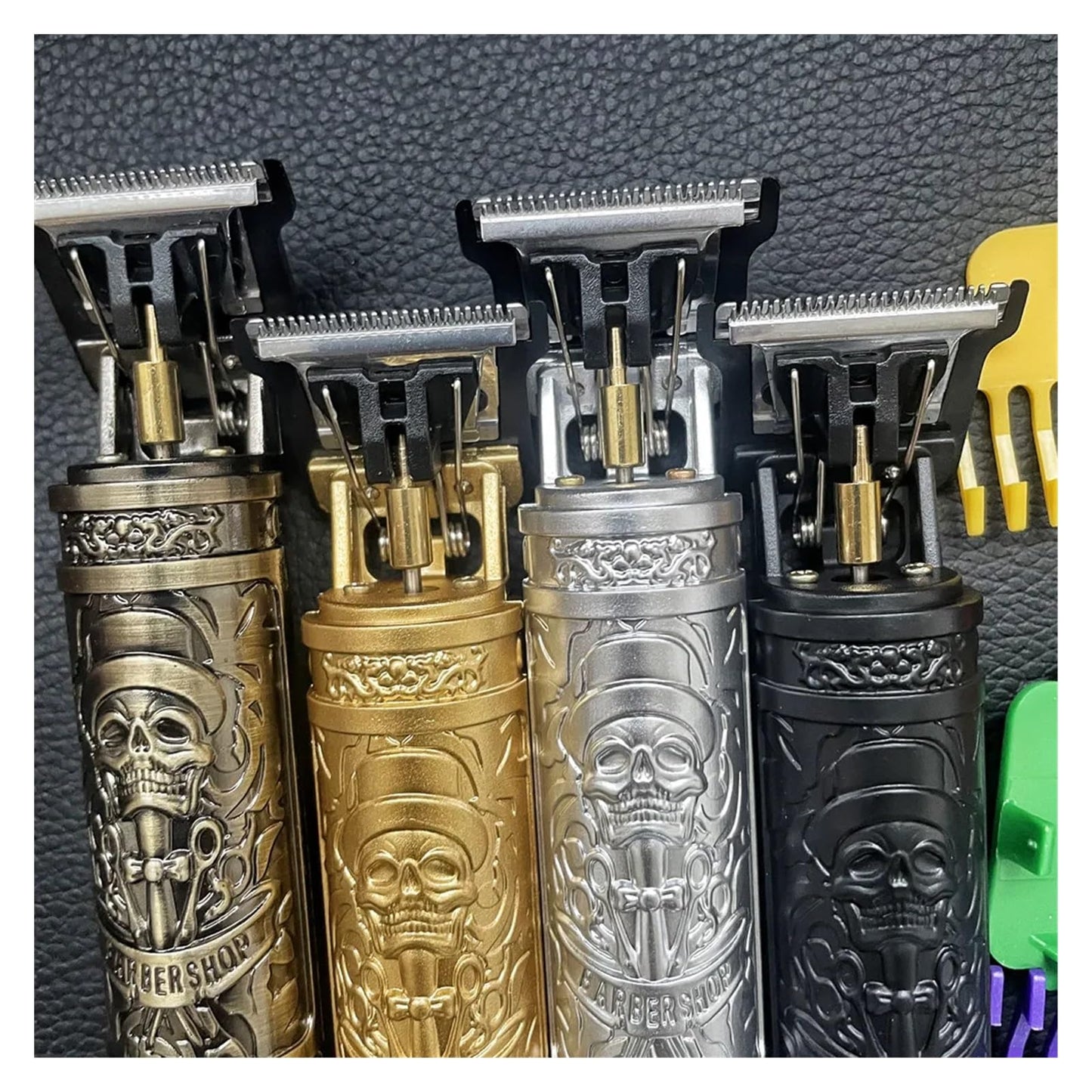 Razors T9 Barber Set A Variety of Card Comb Large Capacity Battery Life Lasting Skeleton Retro Body Gift USB Charging Gift Box(Bronze) Beauty and Personal Care EWKYLSEM