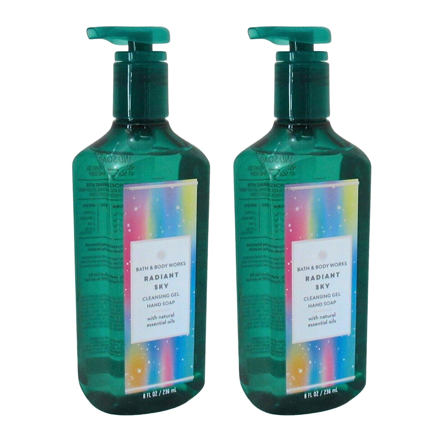 Bath & Body Works Gel Hand Soap 2-Pack 8oz/236mL Each (Radiant Sky) Beauty & Personal Care Bath & Body Works