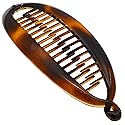 Camila Paris CP2 French Large Banana Clip Hair Comb, Classic Banana Clips Hair for Thick Hair Ponytail Holder Interlocking Styling Clip for Women Made Beauty & Personal Care Camila